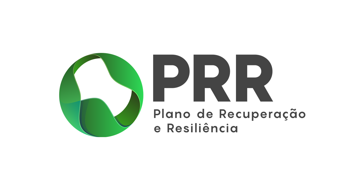 Logótipo PRR - Plano de Recuperação e Resiliência